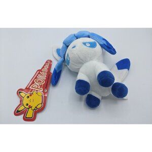 Glaceon Pokemon Center Pokedoll 2010 Plush Tags 6" Stuffed Animal Game Freak